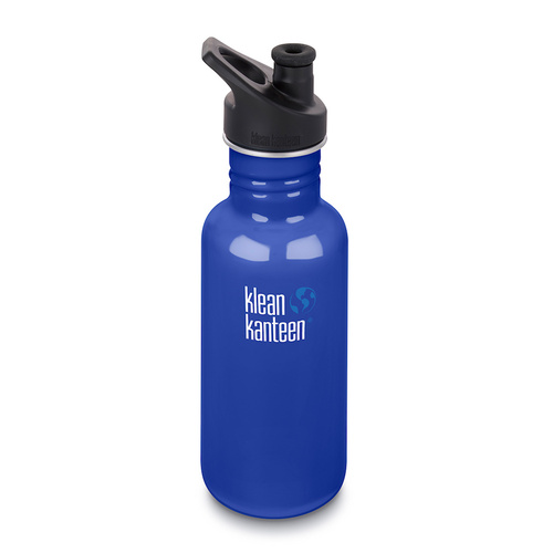 KLEAN KANTEEN 18OZ 532ML CLASSIC COASTAL WATERS BLUE WATER BOTTLE BPA FREE