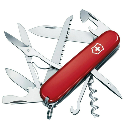 Victorinox Swiss Army Huntsman Red Pocket Knife | 15 Functions