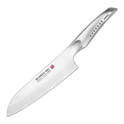 Global Sai Santoku Knife 19cm SAI-03 | Made in Japan