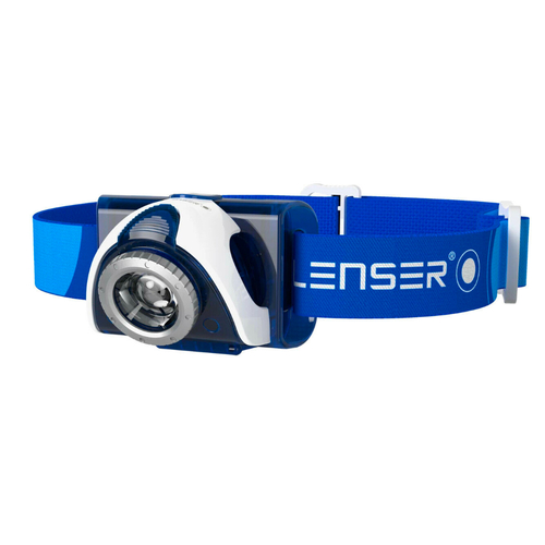 LED LENSER SEO 7R HEADLAMP RECHARGEABLE HEAD TORCH 220 LUMENS BLUE