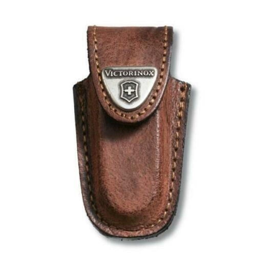 Victorinox Swiss Army Brown Leather Pouch Suit Classic Knife Sheath
