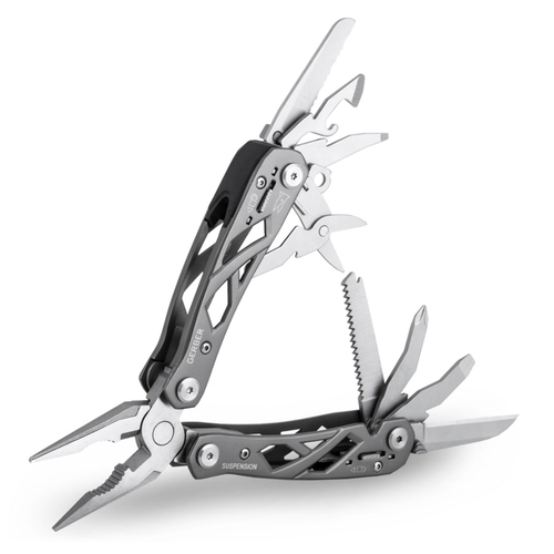 Gerber Suspension Stainless Steel Multi Tool | Scissors Saw Plier Knife Screwdriver