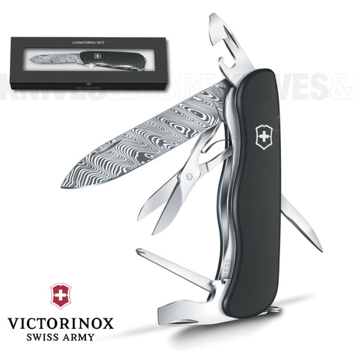 NEW VICTORINOX OUTRIDER DAMAST LIMITED EDITION 2017 SWISS ARMY POCKET KNIFE