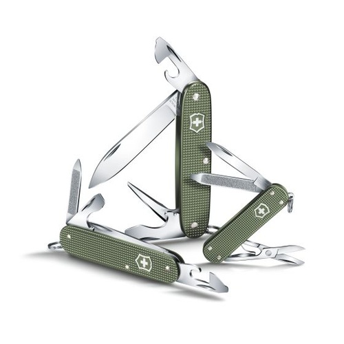 Victorinox Swiss Army Knife CLASSIC PIONEER CADET OLIVE GREEN ALOX LTD ED '17