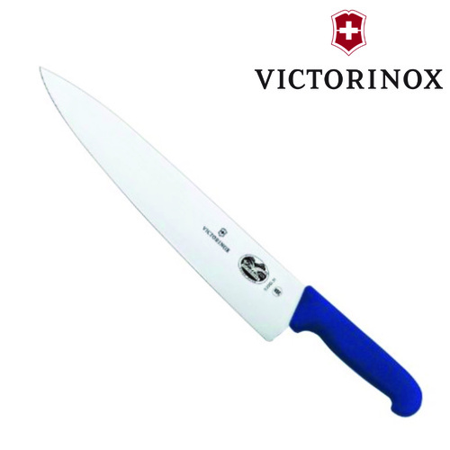 VICTORINOX 31CM FIBROX BLUE HANDLE CARVING CHEF'S COOKS KNIFE 5.2002.31