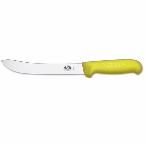 Swiss VICTORINOX 15cm Fibrox Yellow Handle kitchen & butcher Knife 5.7608.15