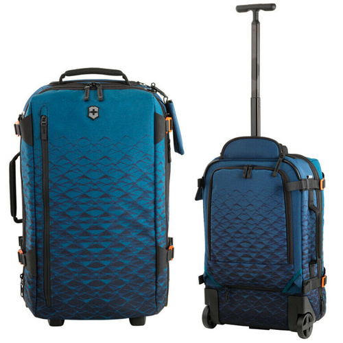 VICTORINOX TOURING VX 40L EXPANDABLE WHEELED DUFFLE CARRY-ON BACKPACK BAG TEAL 2-IN-1