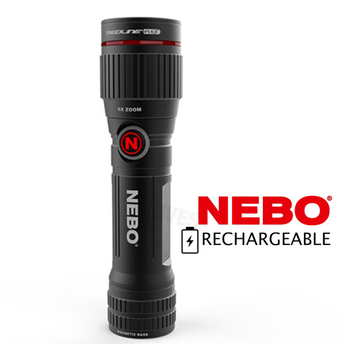 NEBO 89499 REDLINE FLEX LED FLASHLIGHT RECHARGEABLE 450 LUMEN 4 MODES W/ CLIP