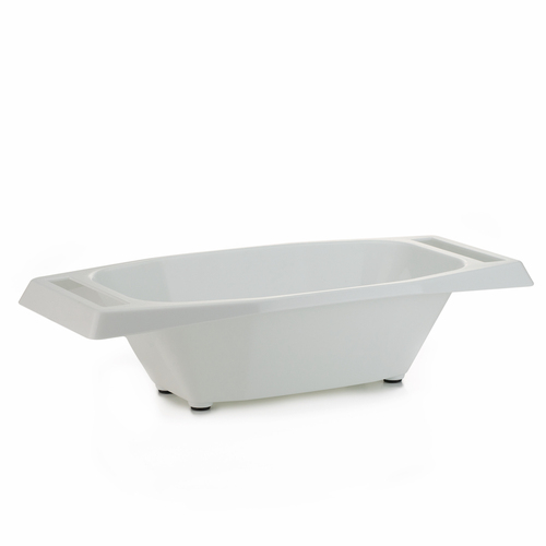 Borner Slice & Serve Bowl Holder for Mandolin Slicer | White