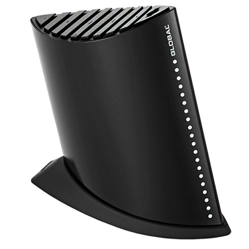 *New Global Ship Shape 9 Slot Knife Holder Block | Black