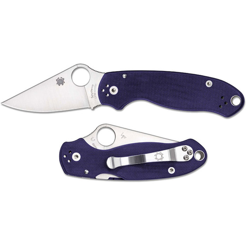 New PARA MILITARY 3 3CPM Plain Blade Folding Knife BLUE S110V C223PCBL Save!