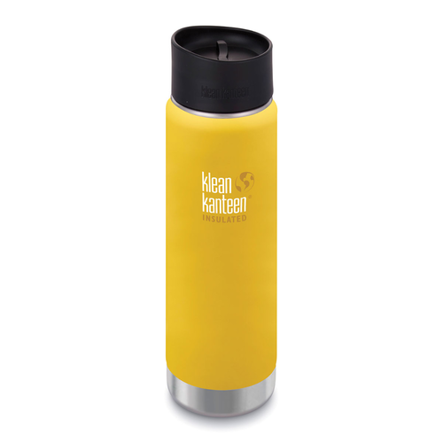 New KLEAN KANTEEN 20oz 592ml WIDE INSULATED LEMON CURRY BPA FREE Water Bottle SAVE !