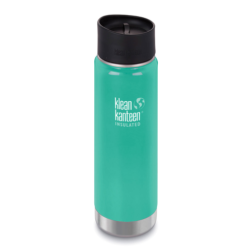 New KLEAN KANTEEN 20oz 592ml WIDE INSULATED SEA CREST AQUA BPA FREE Water Bottle SAVE !