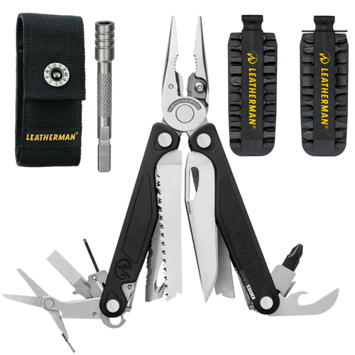 LEATHERMAN CHARGE + PLUS MULTI-TOOL & NYLON SHEATH & BIT KIT & EXTENDER
