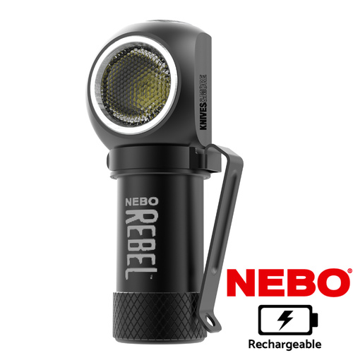 Nebo Rebel LED Rechargeable Task Light Head lamp | 600 Lumen 4 Modes
