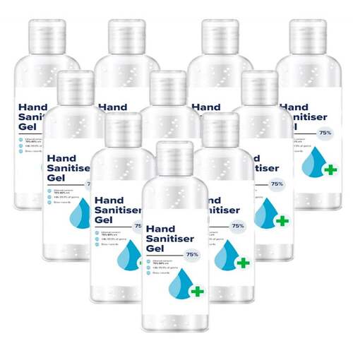 IN STOCK 10 Pack x 60ml High Grade 75% Ethanol Anti-bacterial Instant Hand Sanitiser kill germs