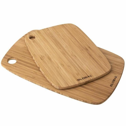 Global Tri-ply 2 Piece Bamboo Utility Board Set Kitchen Chopping 2pc