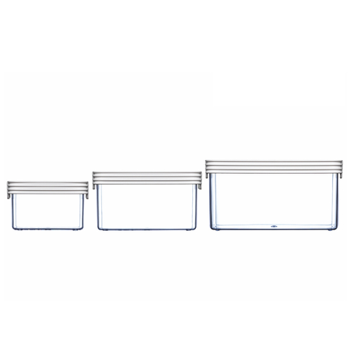 NEW CLICKCLACK 3 PIECE BASIC SMALL BOX SET CONTAINER SET AIR TIGHT 3PC