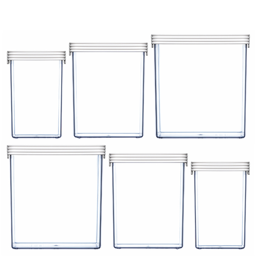 NEW CLICKCLACK 6 PIECE BASIC LARGE BOX SET CONTAINER SET AIR TIGHT 6PC
