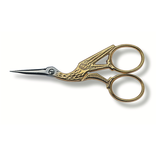 Victorinox Stork Embroidery 16cm Scissors Gold Plated | 8.1040.16