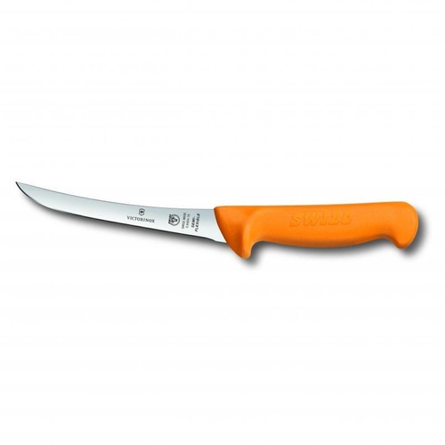 SWIBO 5.8404.16 VICTORIONOX  6" / 16CM CURVED NARROW SEMI FLEXIBLE BONING KNIFE