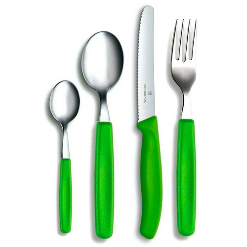 Victorinox 24pc Steak Knife Table Cutlery Set 24 Piece | Green
