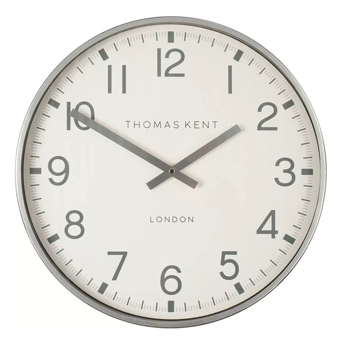 Thomas Kent 30cm Clocksmith Wall Clock - Silver