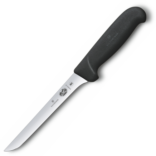 Victorinox Straight Edge Extra Narrow Blade Boning 15cm Knife | Black 5.6203.15