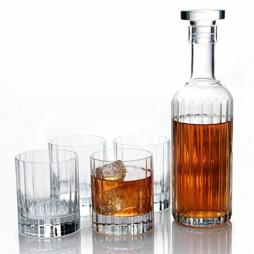 Luigi Bormioli Bach 5pc Spirit Set 700ml Decanter + 4 x 300ml Tumblers