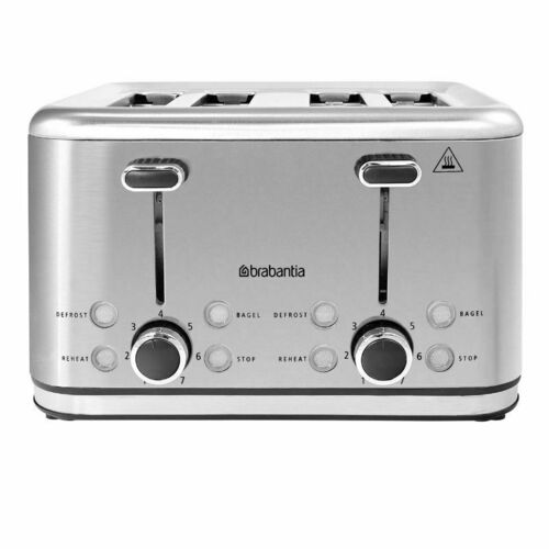 Brabantia Stainless Steel 4 Slice Toaster