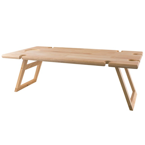 Peer Sorensen Folding Rectangle Travel Picnic Timber Table 75x38x25cm | Rubberwood