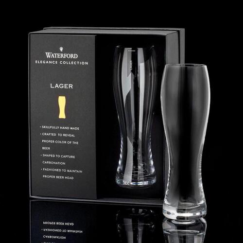 Waterford Crystal Elegance Lager Pair 580ml - Set Of 2