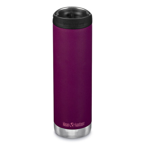 Klean Kanteen 20oz 592ml TKWide Insulated W/ Cafe Cap Drink Bottle Purple Potion