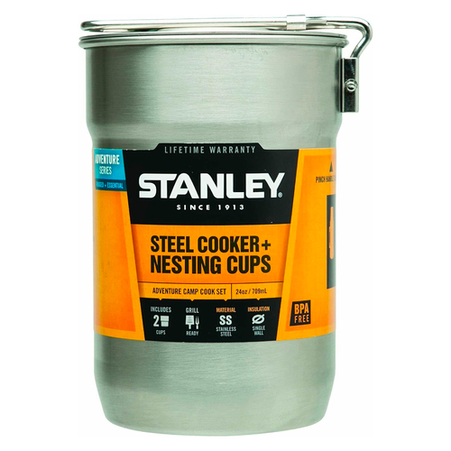 STANLEY ADVENTURE CAMP COOK SET STAINLESS STEEL | 24OZ / 704ML 