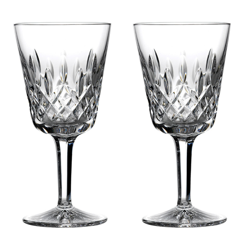 Waterford Crystal Lismore Classic Goblet Pair 8oz | Set of 2