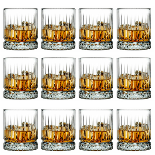 Pasabahce Elysia 355ml Whiskey Glass Tumbler | Set of 12