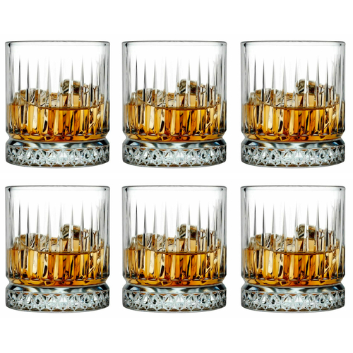 Pasabahce Elysia Whiskey Glass Tumbler 355ml | Set of 6