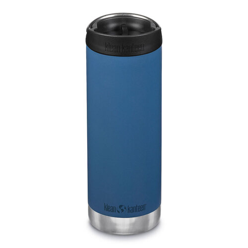 KLEAN KANTEEN 473ML / 16OZ TKWIDE INSULATED REAL TEAL W/ CAFE CAP