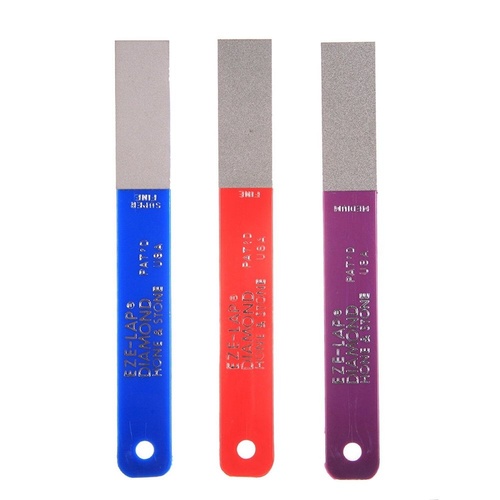 Eze-Lap 3 Pack Diamond Hone & Stone Sharpener LSF + LF + LM