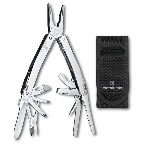 Victorinox Swiss Tool Spirit MX Multi-Tool + Nylon Pouch | Stainless 35318
