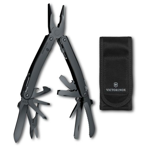 Victorinox Swiss Tool Spirit SPMXBS One Hand Opening Multi-Tool + Pouch | Black 35319