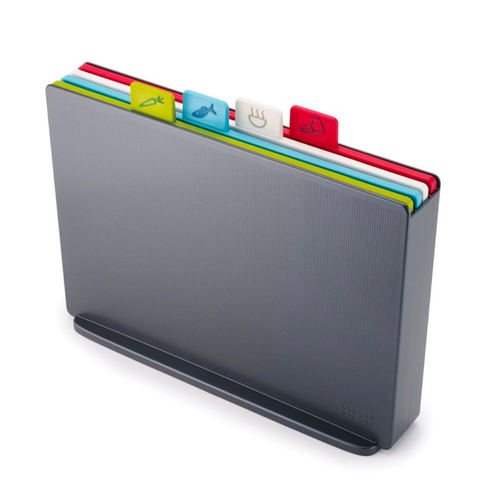 Joseph Joseph Index 4 Piece Large Chopping Board Set Graphite 60135