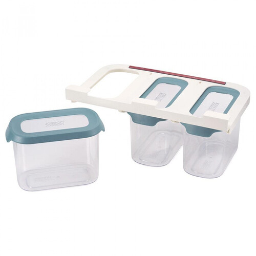 Joseph Joseph Cupboard Store 3 x 1.3 Litre Food Storage Container Set Dark Opal 81112
