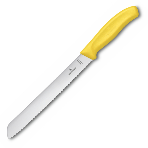 Victorinox Serrated Edge Bread Knife 21cm Yellow 6.8636.21L8B
