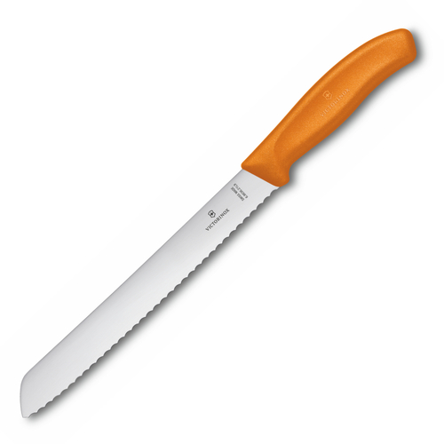 Victorinox Serrated Edge Bread Knife 21cm Orange 6.8636.21L9B