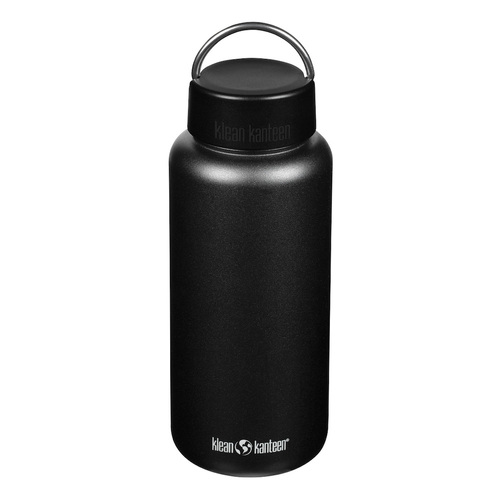 Klean Kanteen 40oz / 1182ml Bottle Wide Loop Cap | Shale Black
