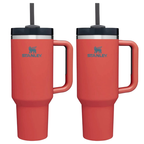 Stanley 40oz / 1.18L Quencher H2.0 Tumbler | 2 Pack Soft Matte Red Rust
