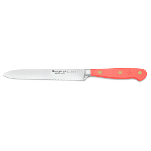 Wusthof Classic Serrated Utility Knife 14cm Coral Peach