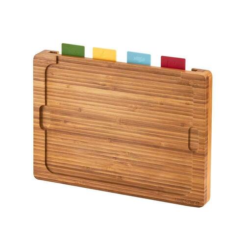 Wiltshire Bamboo 4 Piece Multi Chopping Board Set Colour Coded