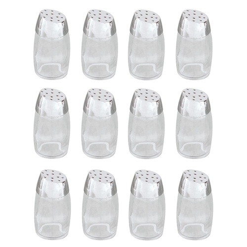 12 x Glass Salt and Pepper Shakers Squire 30ml